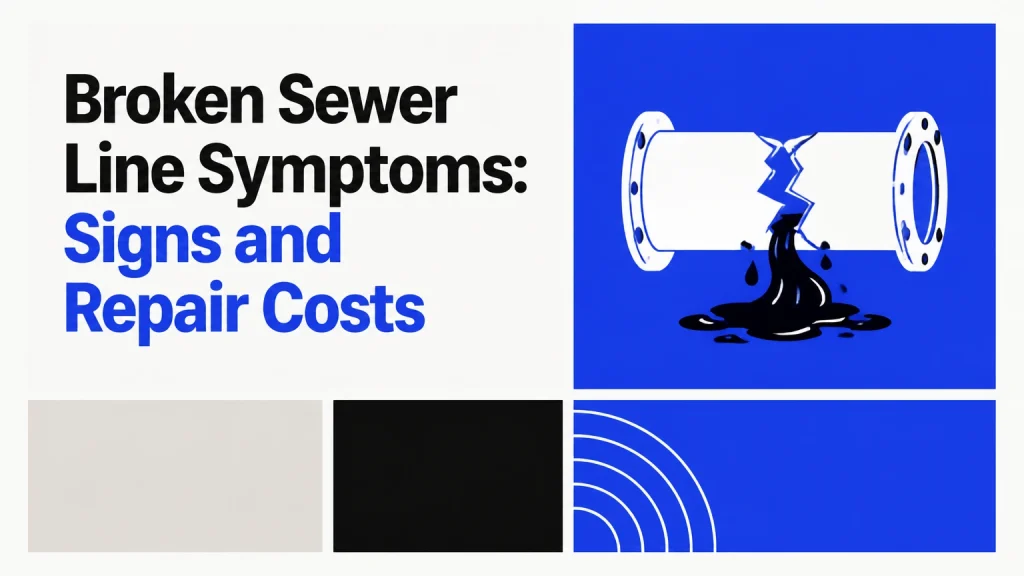 broken sewer line symptoms