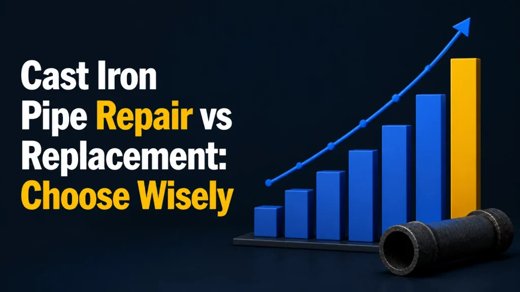 cast iron pipe repair vs replacement