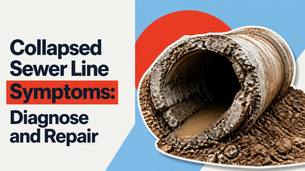 collapsed sewer line symptoms