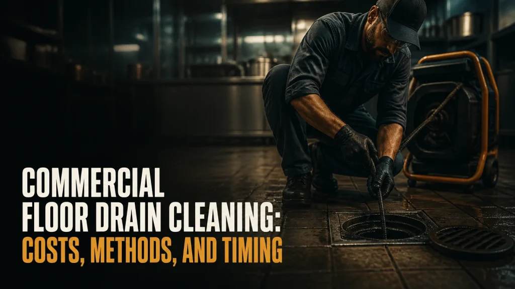 commercial floor drain cleaning