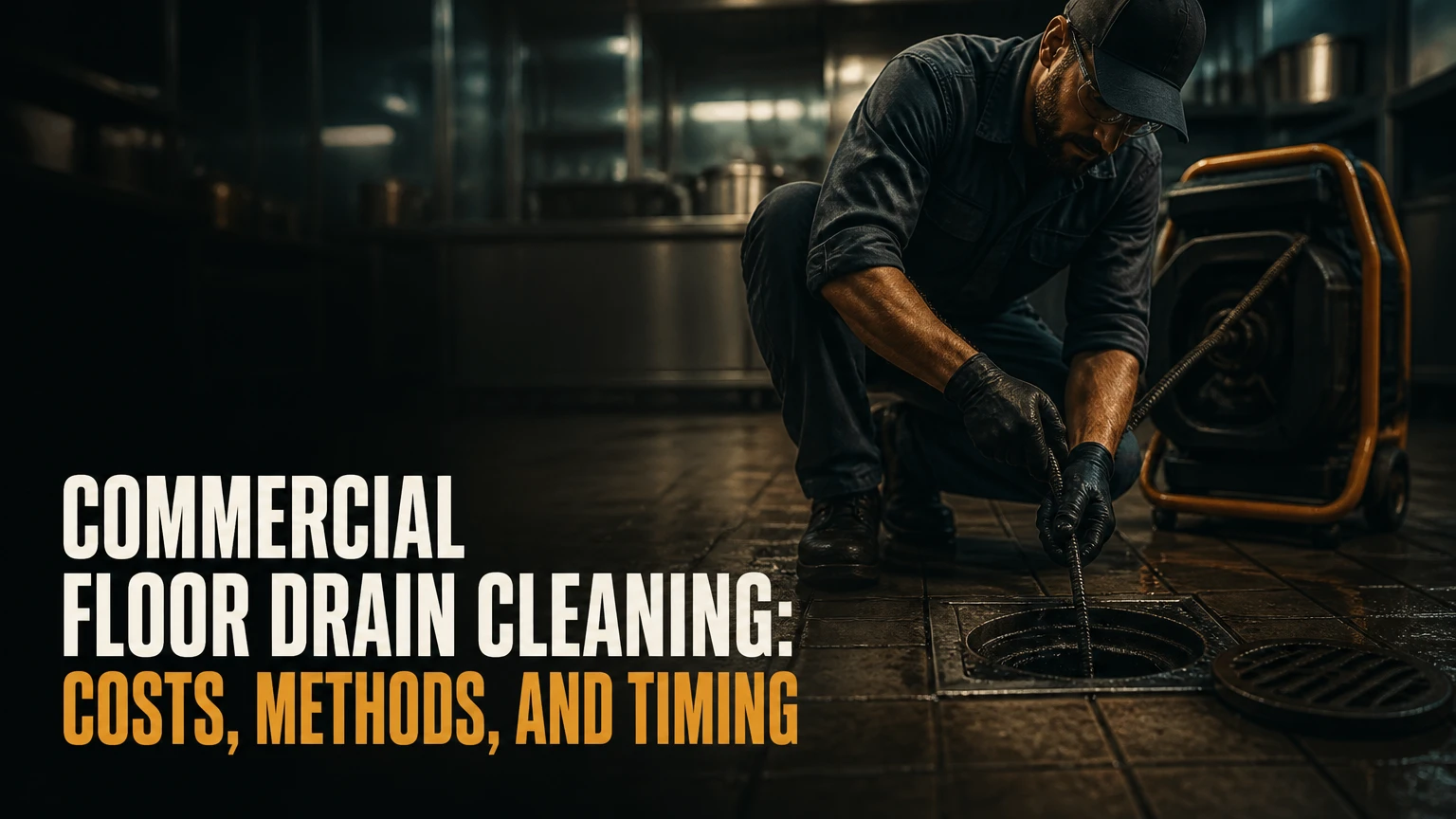 commercial floor drain cleaning