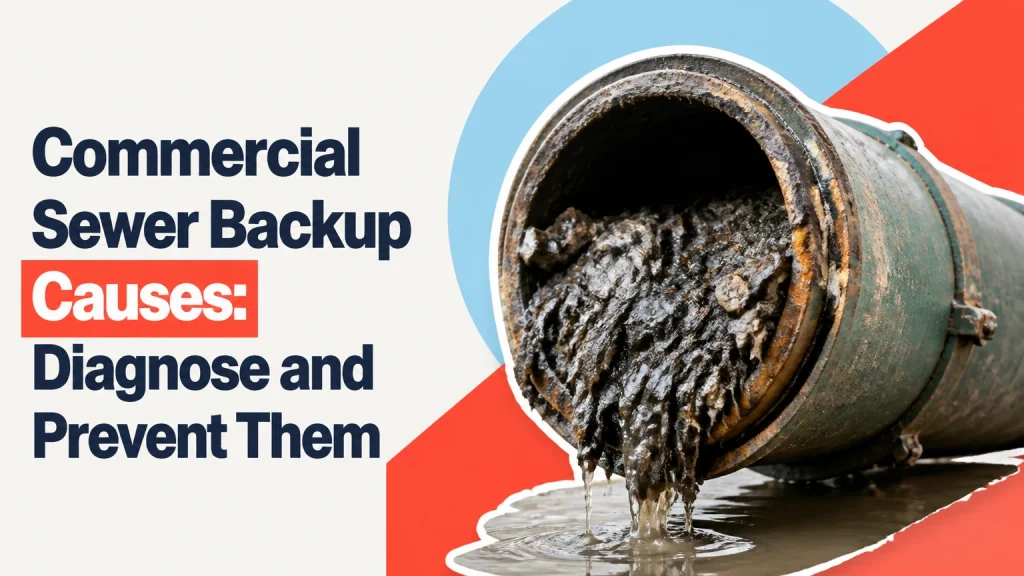 commercial sewer backup causes