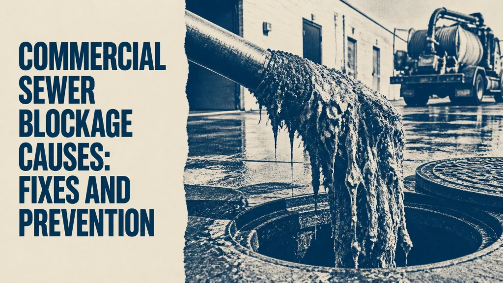 commercial sewer blockage causes