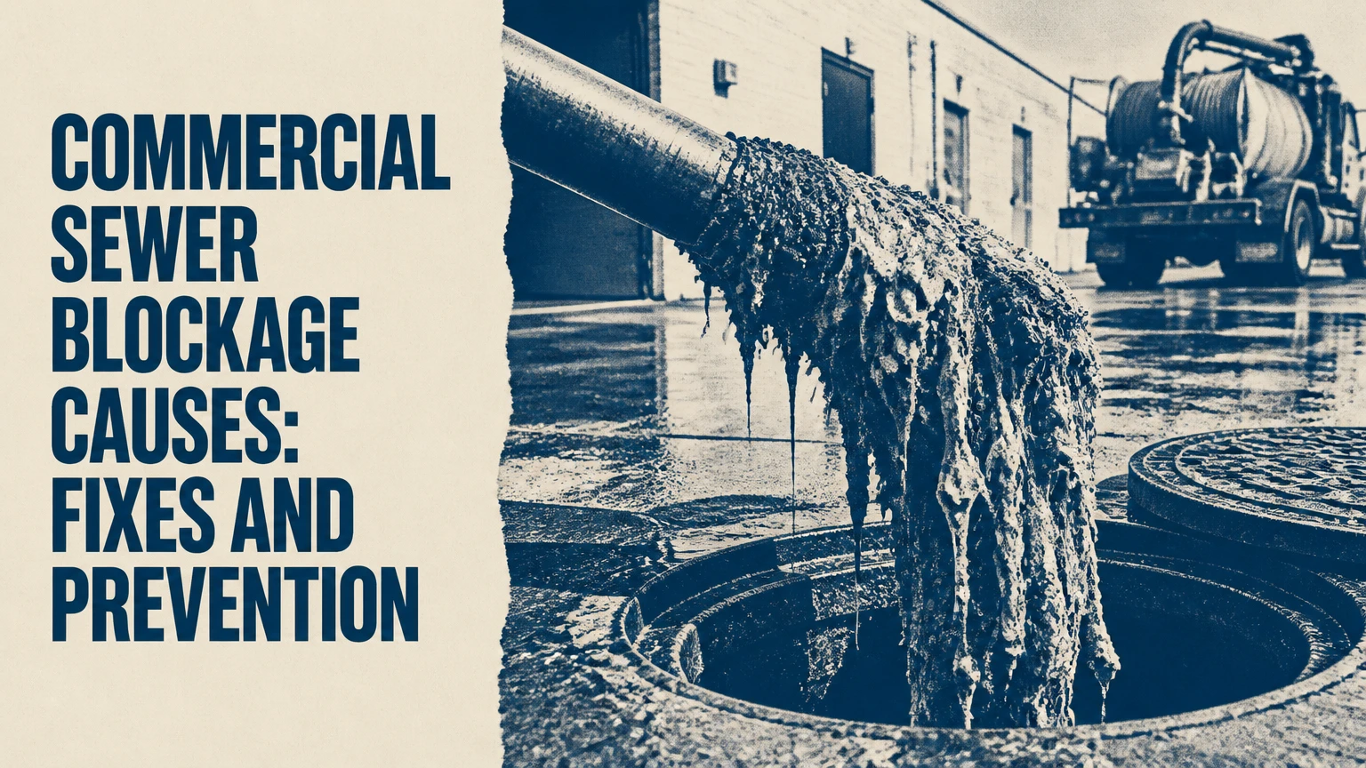 commercial sewer blockage causes