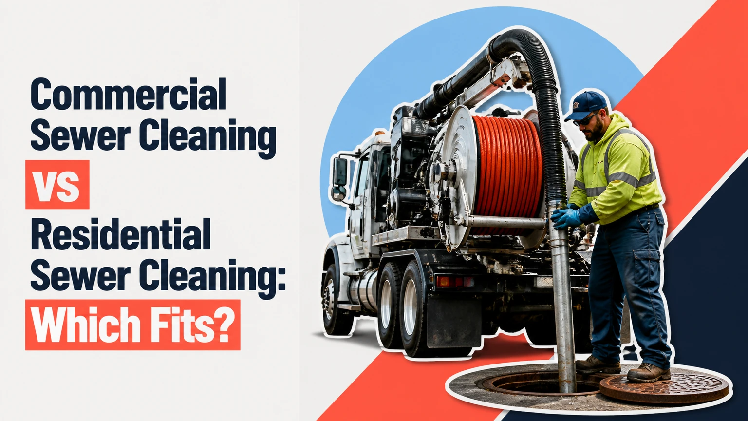 commercial sewer cleaning vs residential sewer cleaning