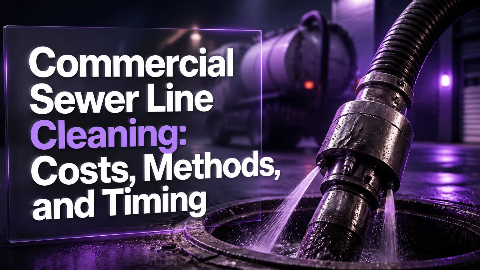 commercial sewer line cleaning