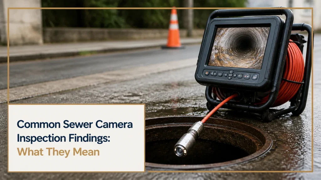 common sewer camera inspection findings