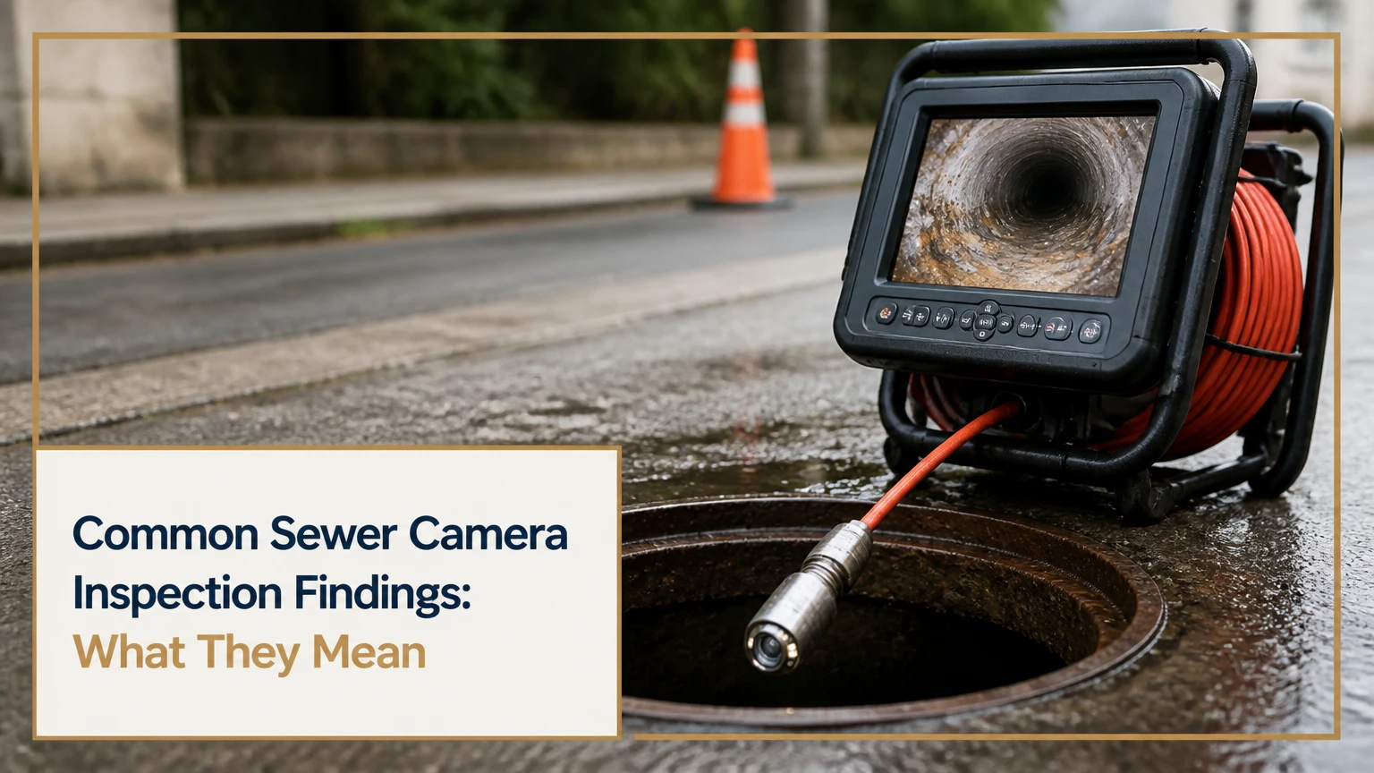 common sewer camera inspection findings