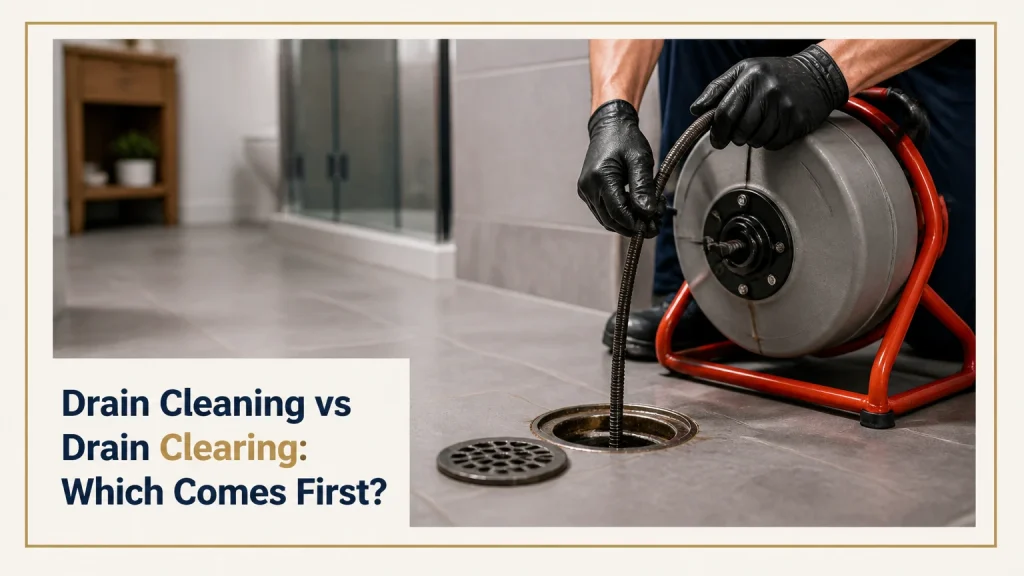 drain cleaning vs drain clearing