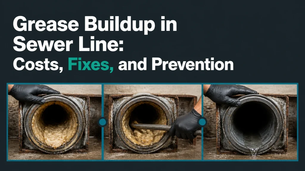 grease buildup in sewer line