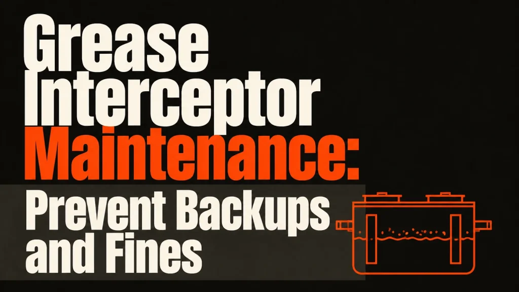 grease interceptor maintenance