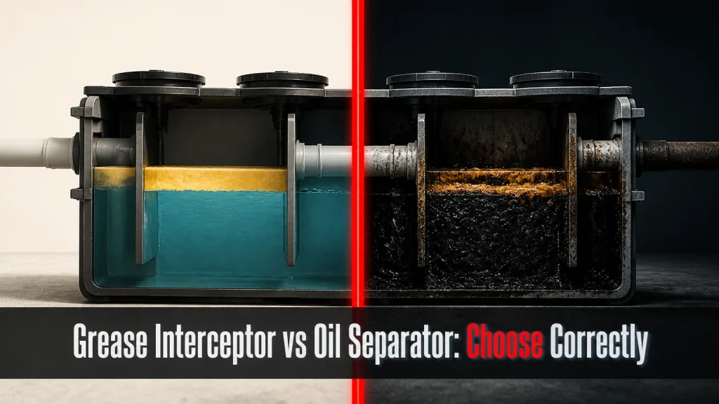grease interceptor vs oil separator