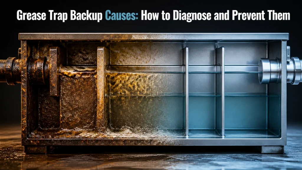 grease trap backup causes