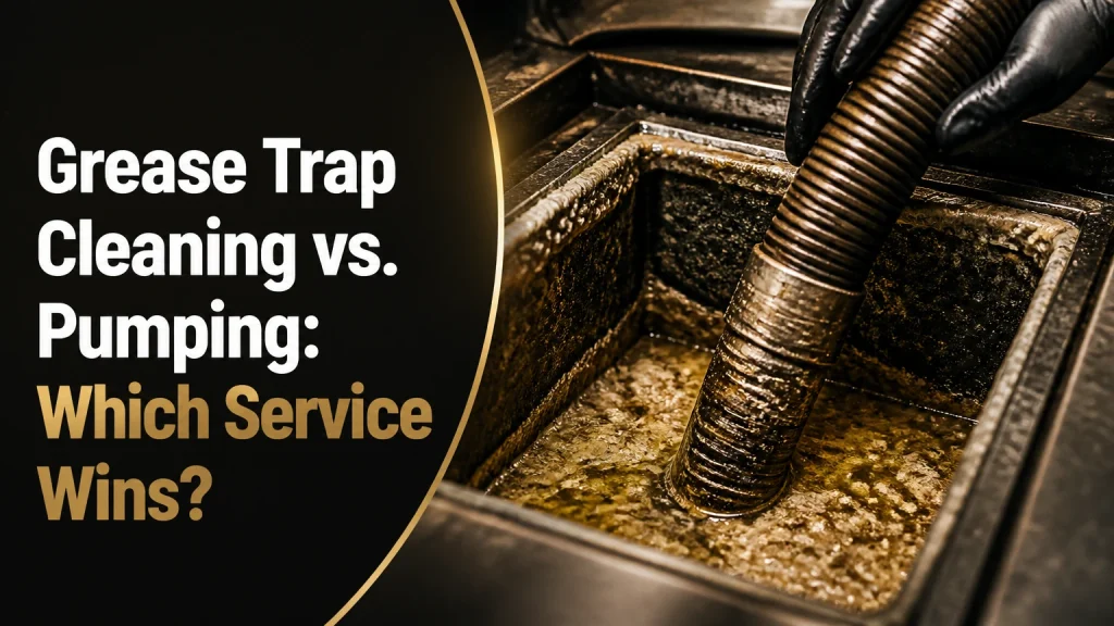 grease trap cleaning vs pumping