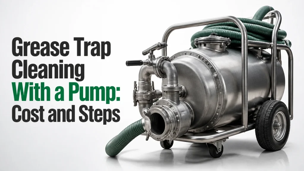 grease trap cleaning with a pump