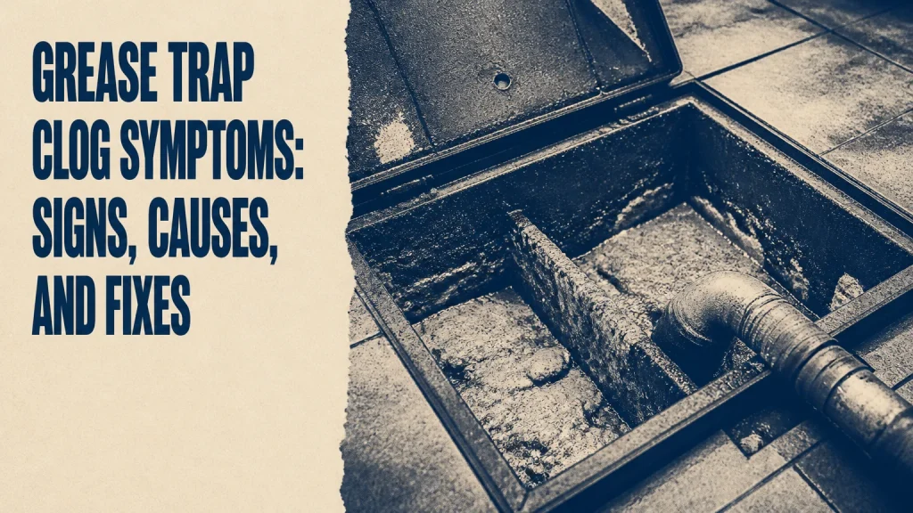 grease trap clog symptoms