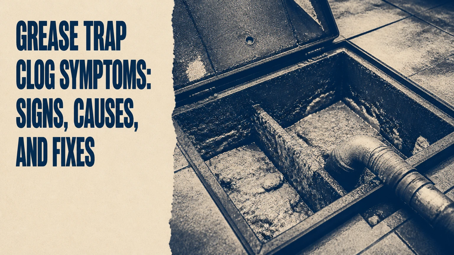 grease trap clog symptoms