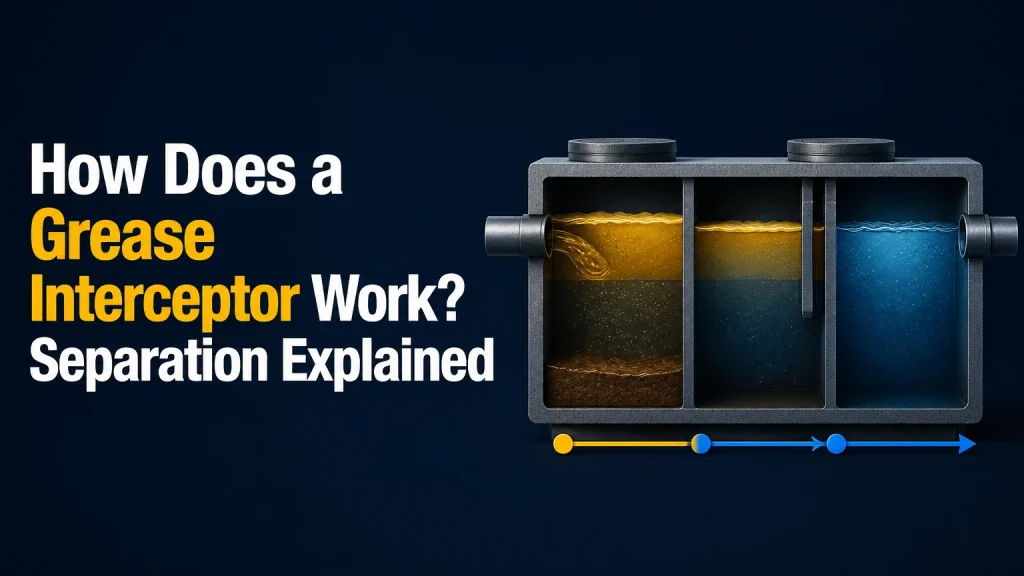 how does a grease interceptor work
