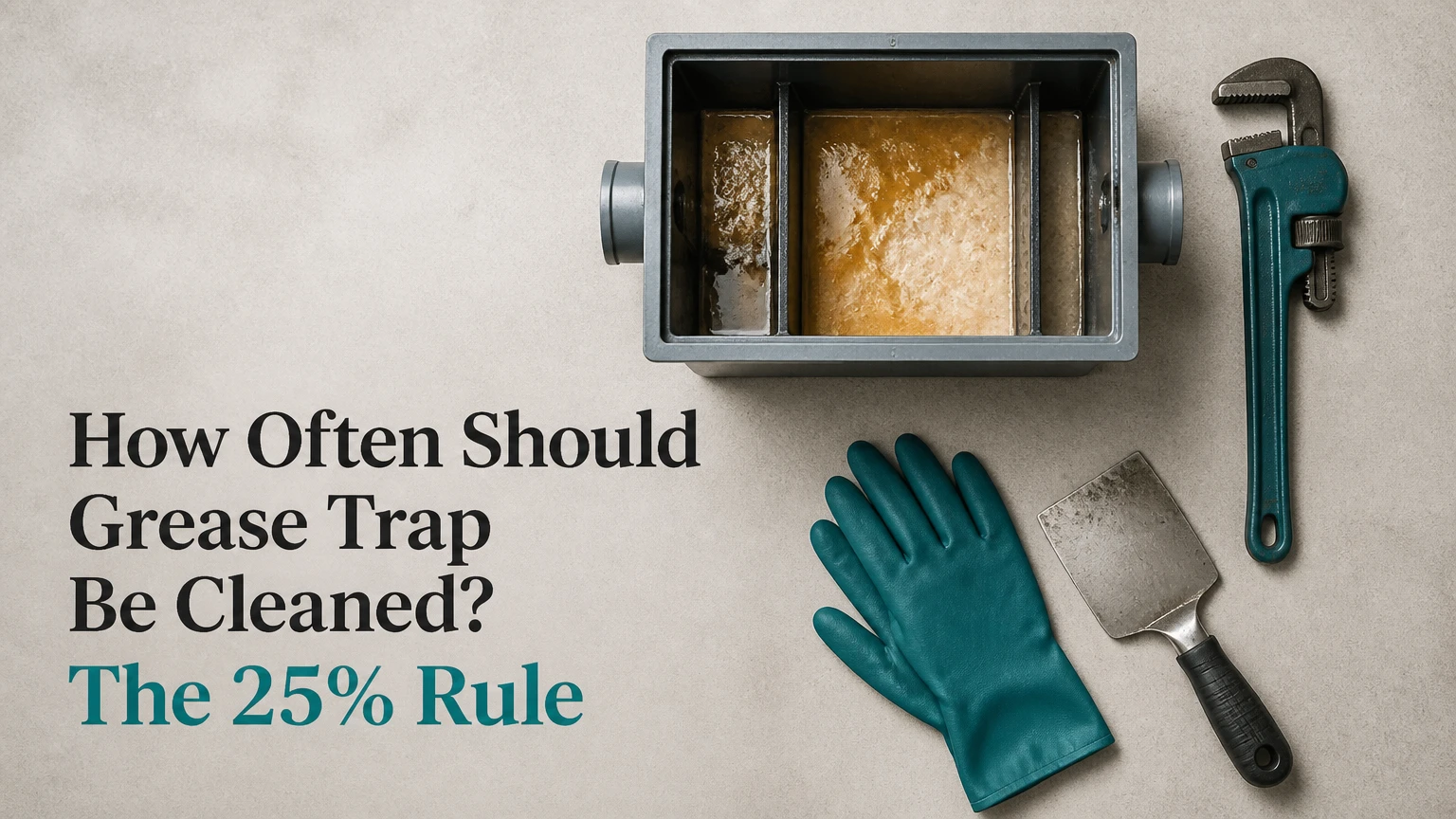 how often should grease trap be cleaned