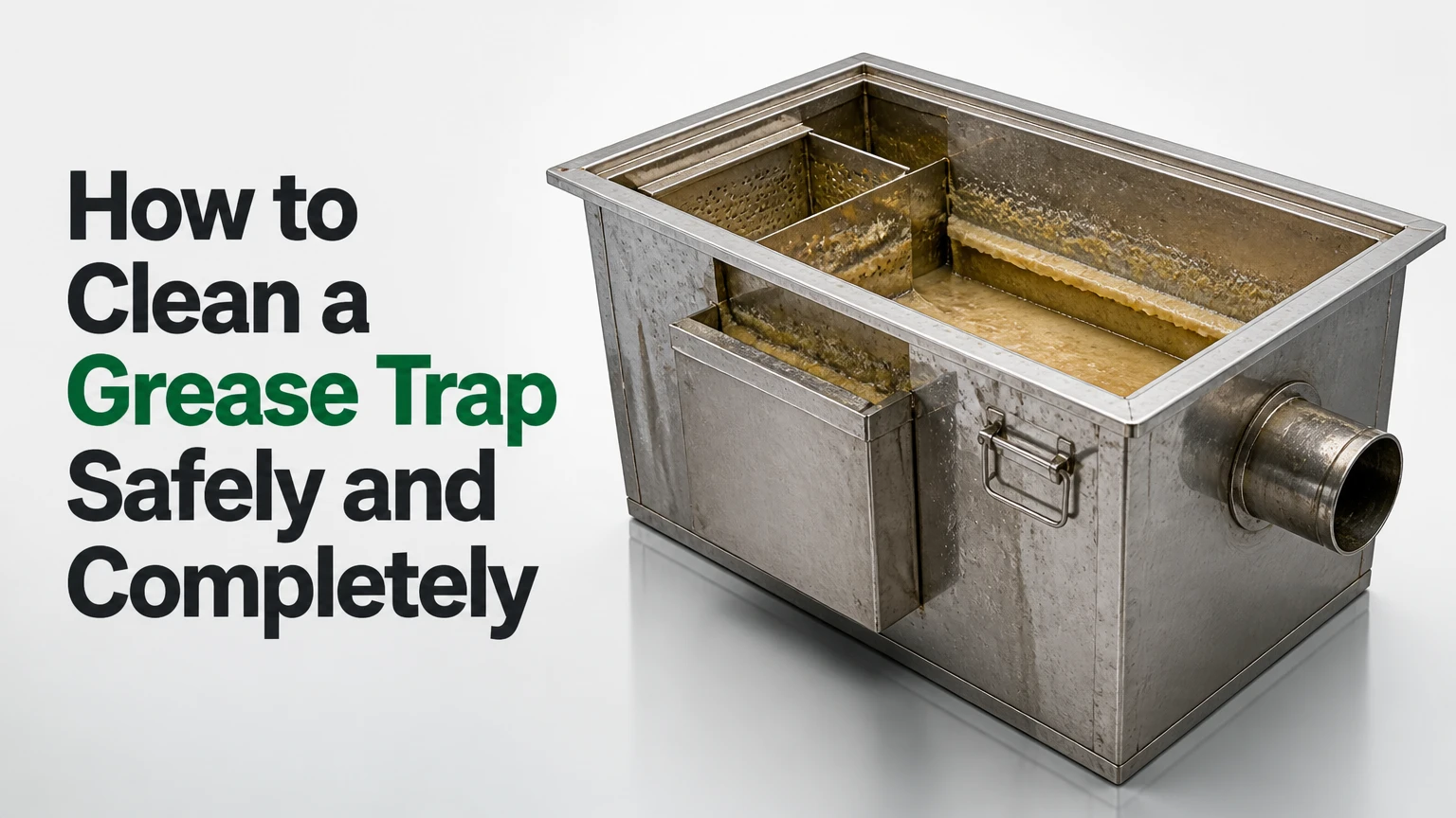 how to clean a grease trap