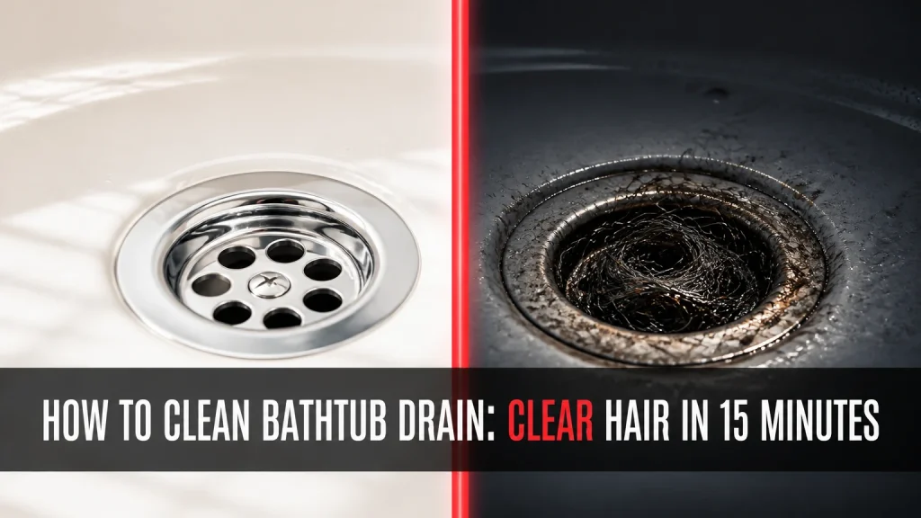 how to clean bathtub drain
