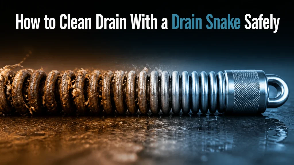 how to clean drain with a drain snake