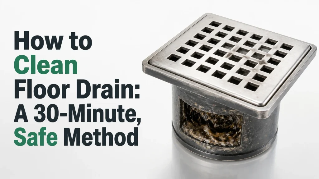 how to clean floor drain