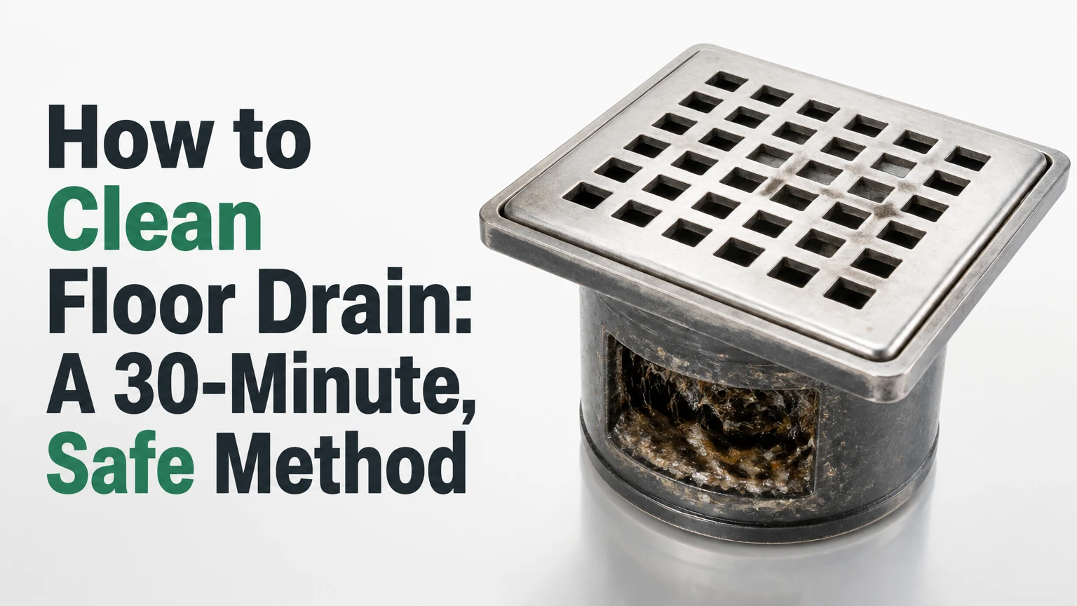 how to clean floor drain