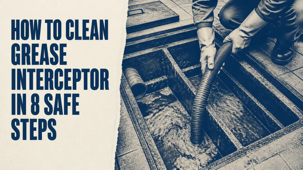 how to clean grease interceptor