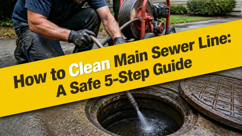 how to clean main sewer line