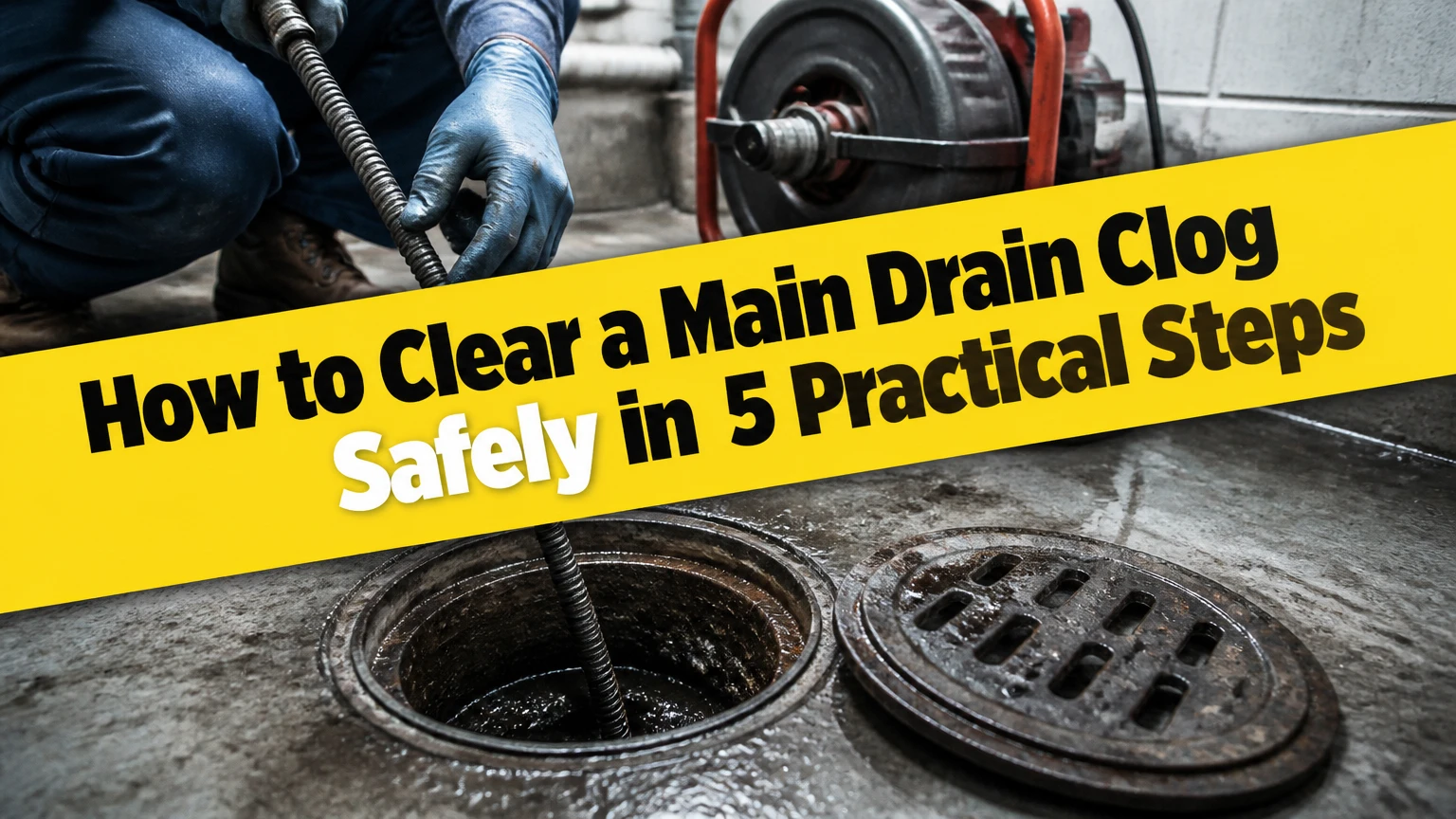 how to clear a main drain clog