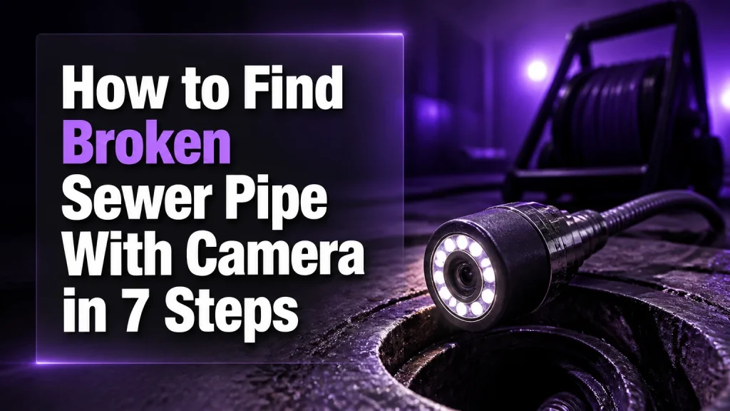 how to find broken sewer pipe with camera