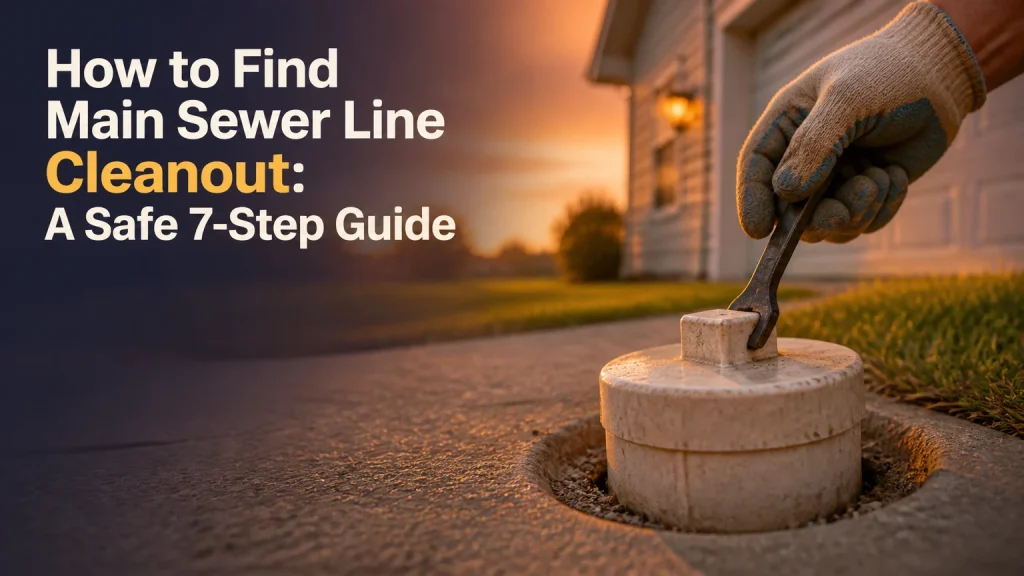 how to find main sewer line cleanout