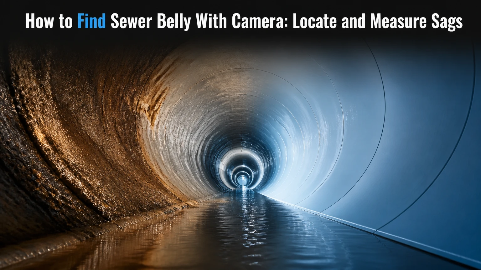 how to find sewer belly with camera