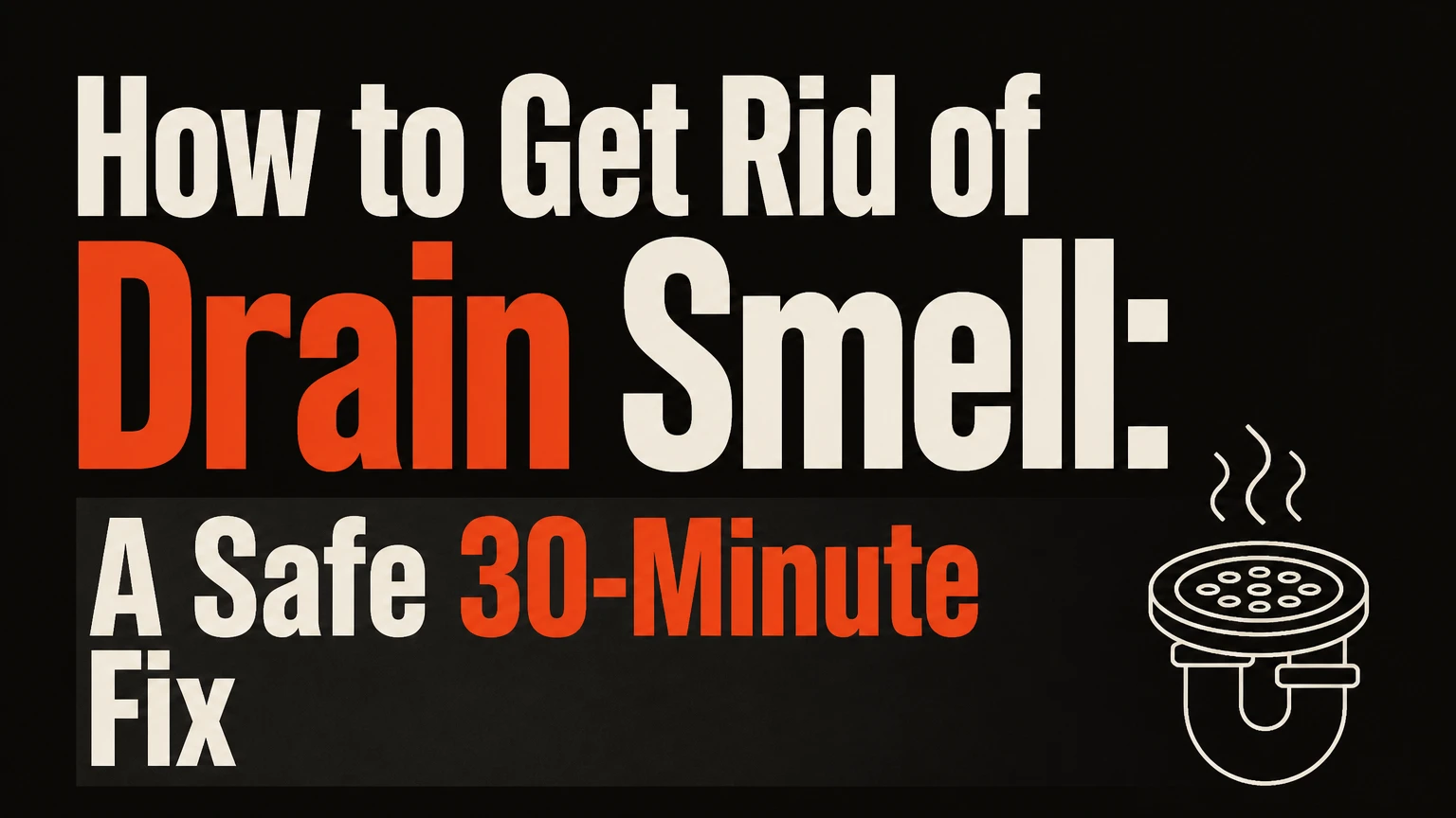 how to get rid of drain smell