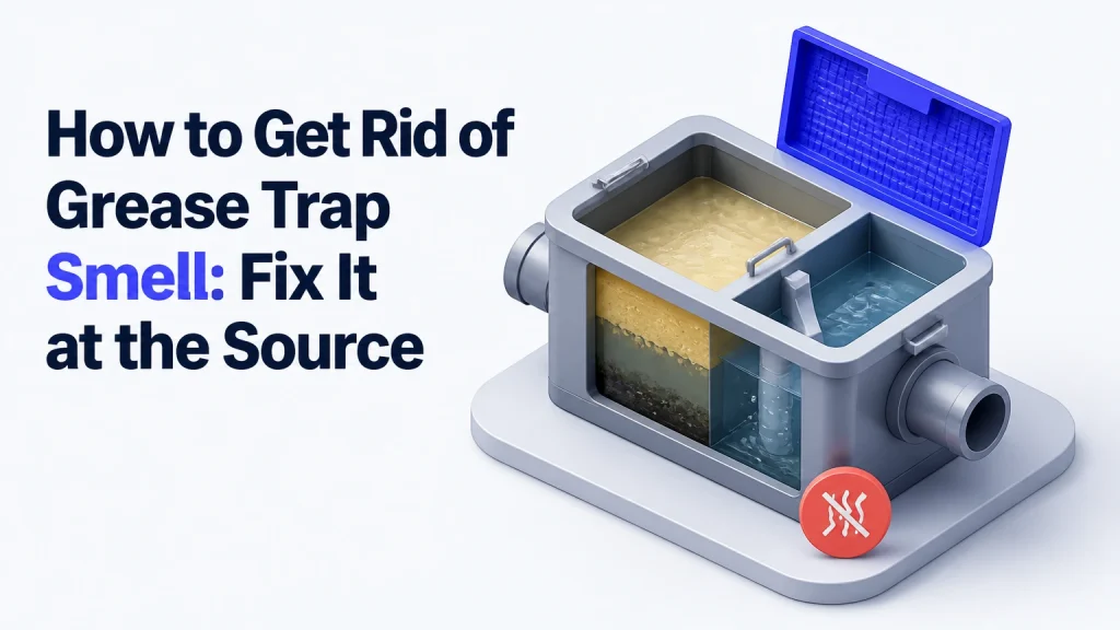 how to get rid of grease trap smell