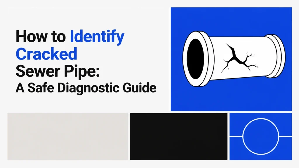 how to identify cracked sewer pipe