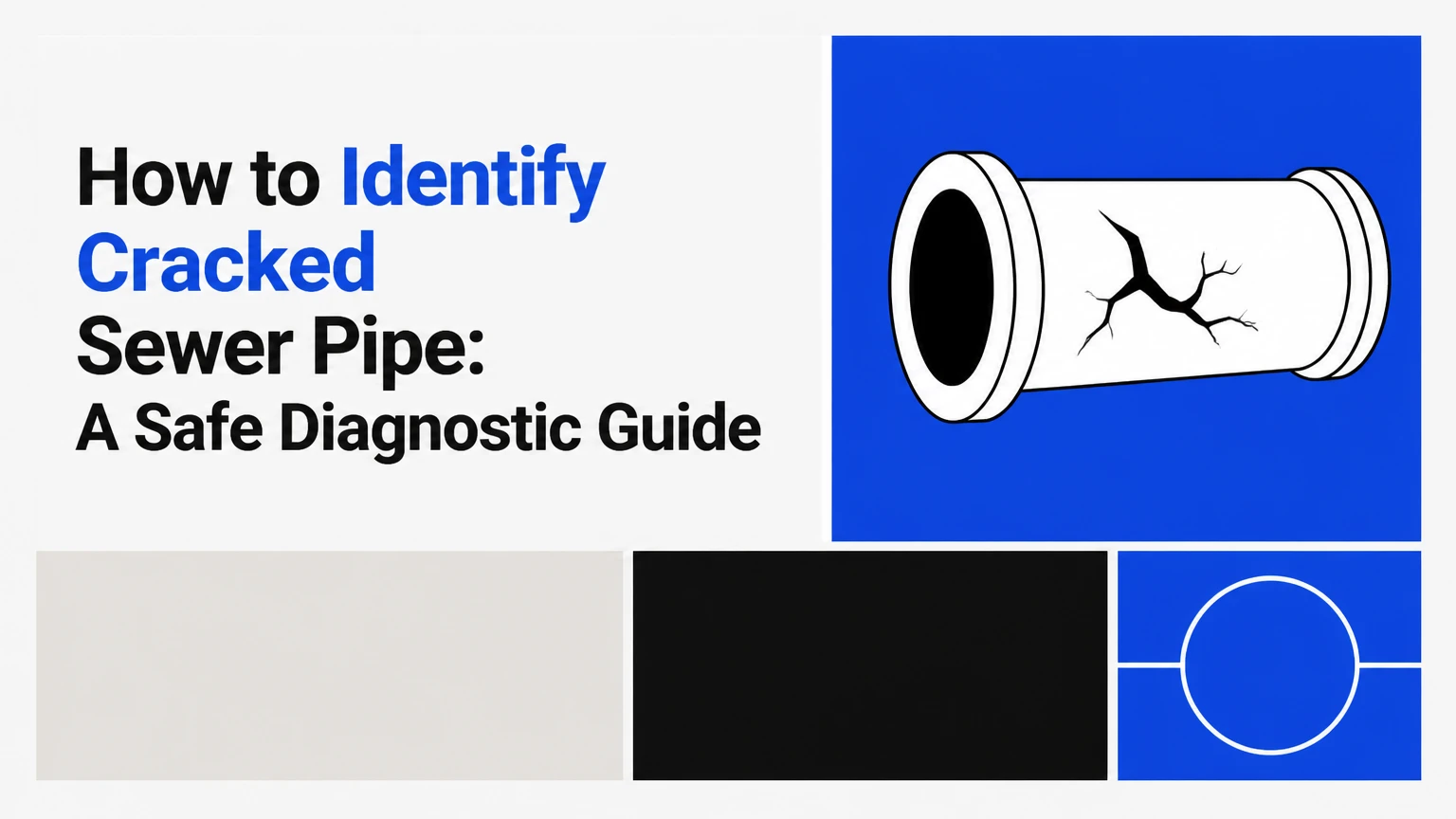 how to identify cracked sewer pipe