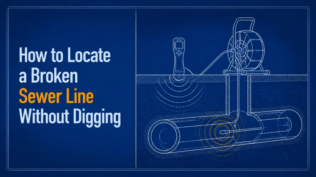 how to locate broken sewer line