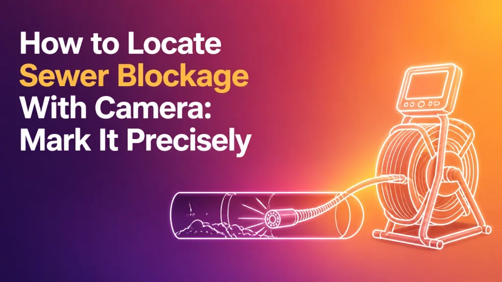 how to locate sewer blockage with camera