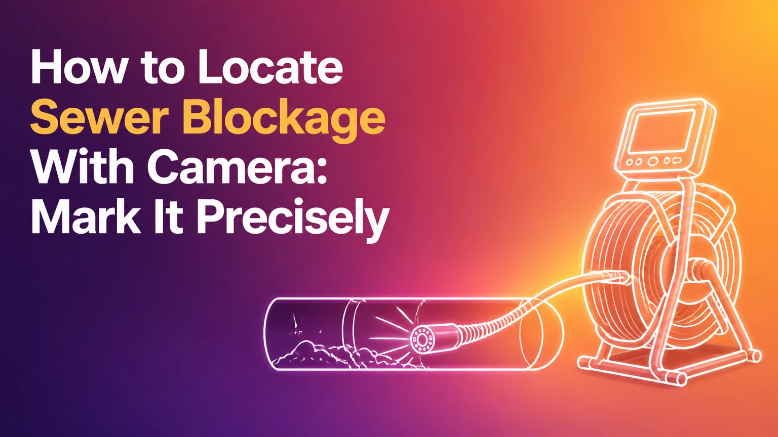 how to locate sewer blockage with camera