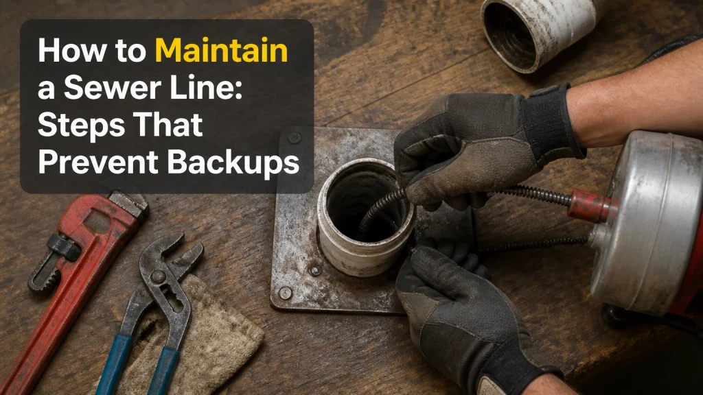 how to maintain a sewer line