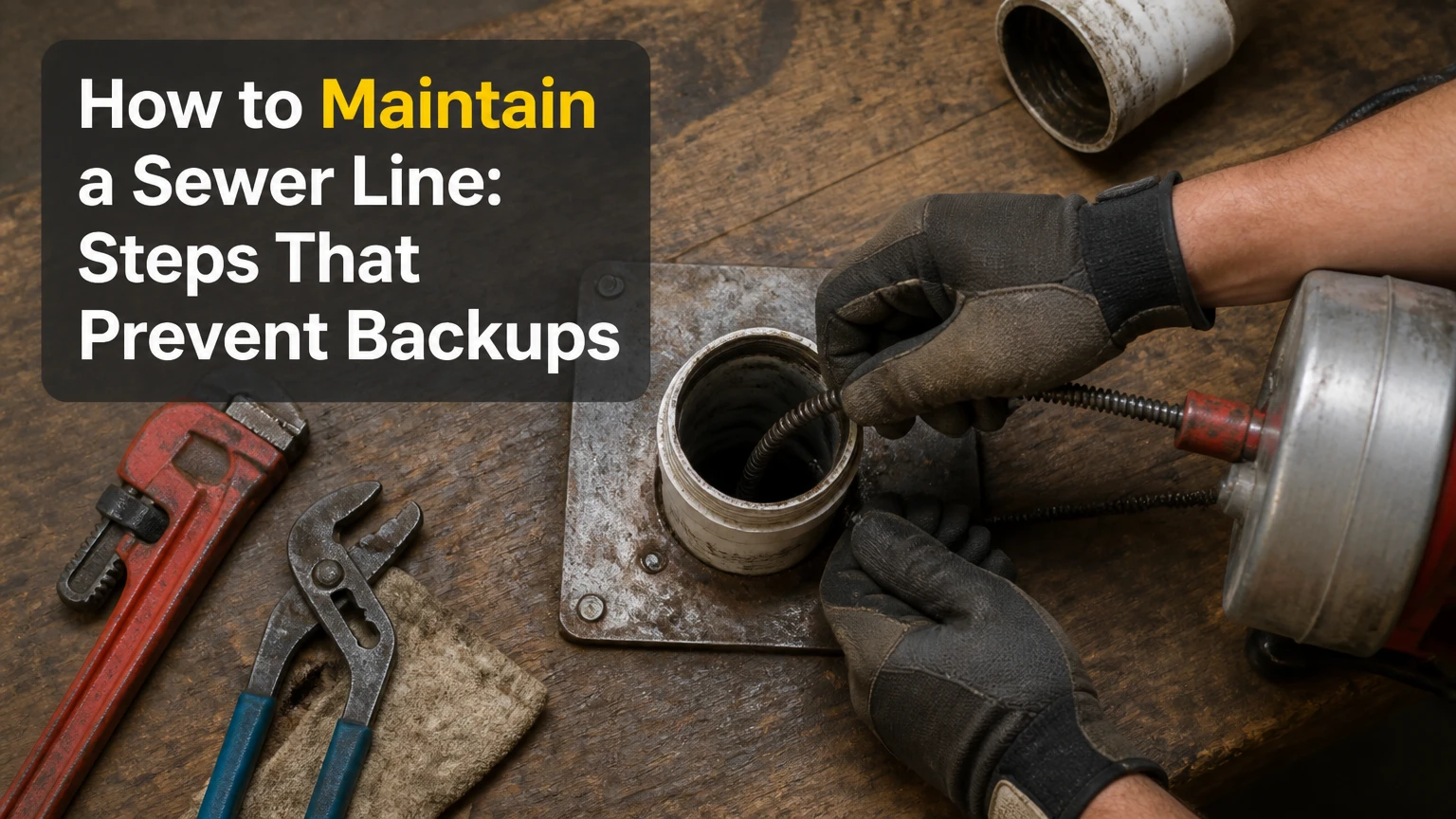 how to maintain a sewer line