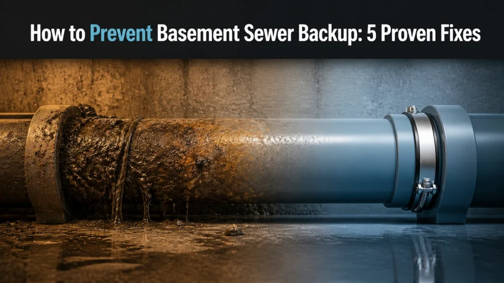 how to prevent basement sewer backup