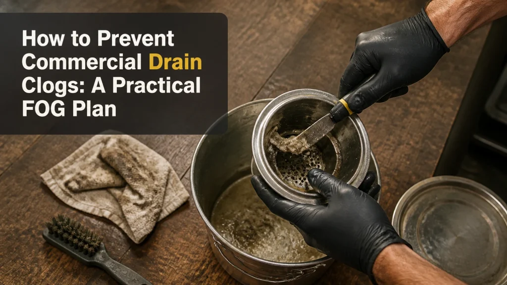 how to prevent commercial drain clogs