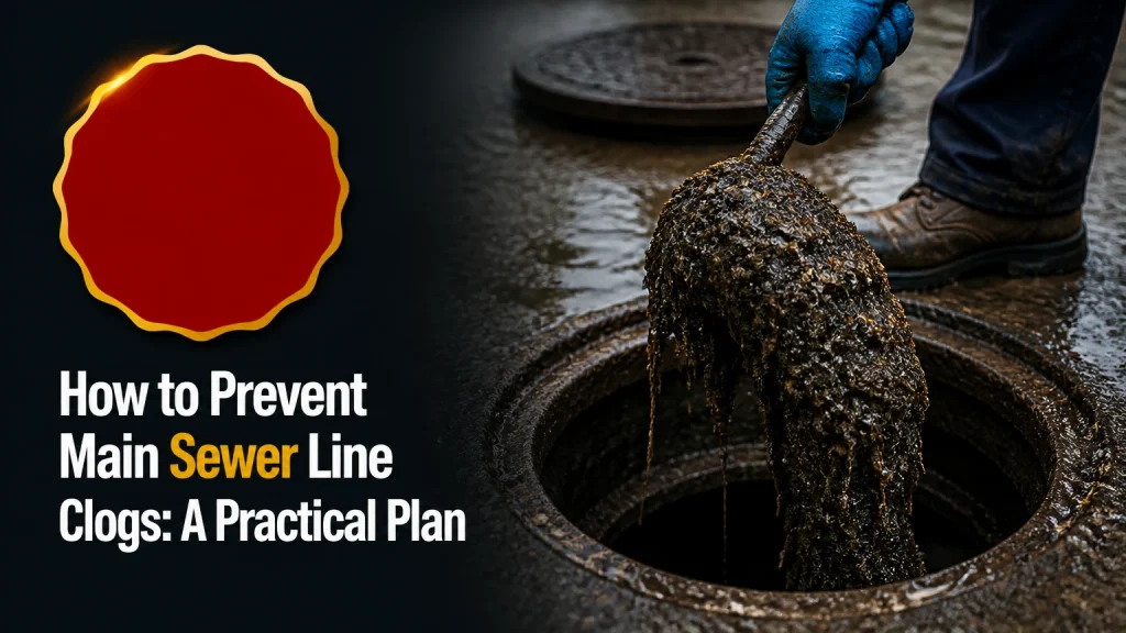 how to prevent main sewer line clogs