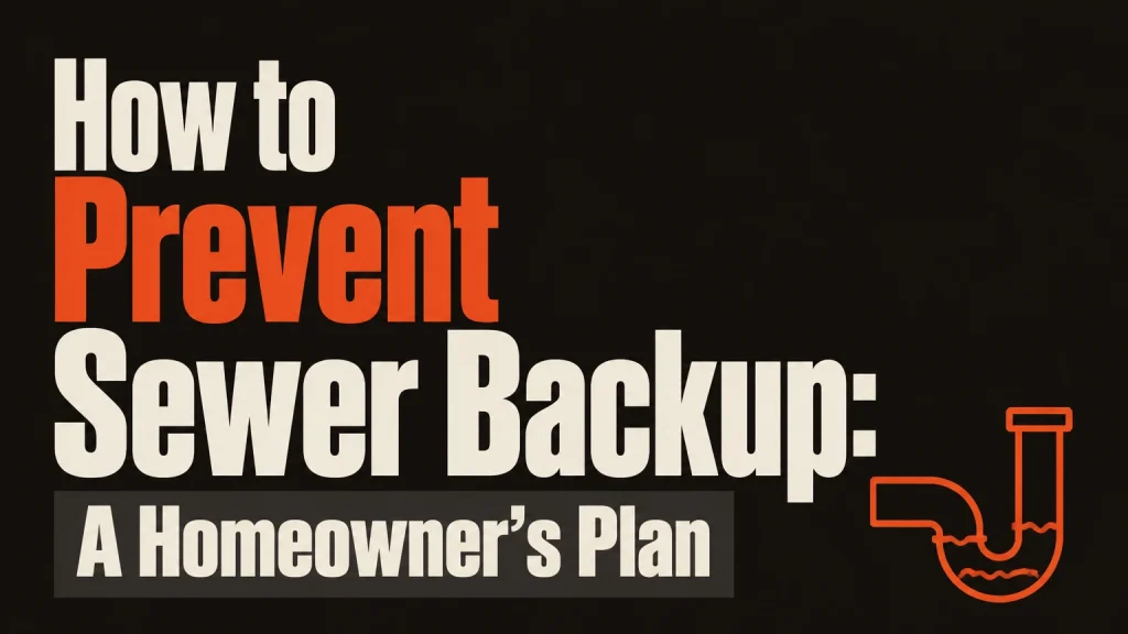 how to prevent sewer backup