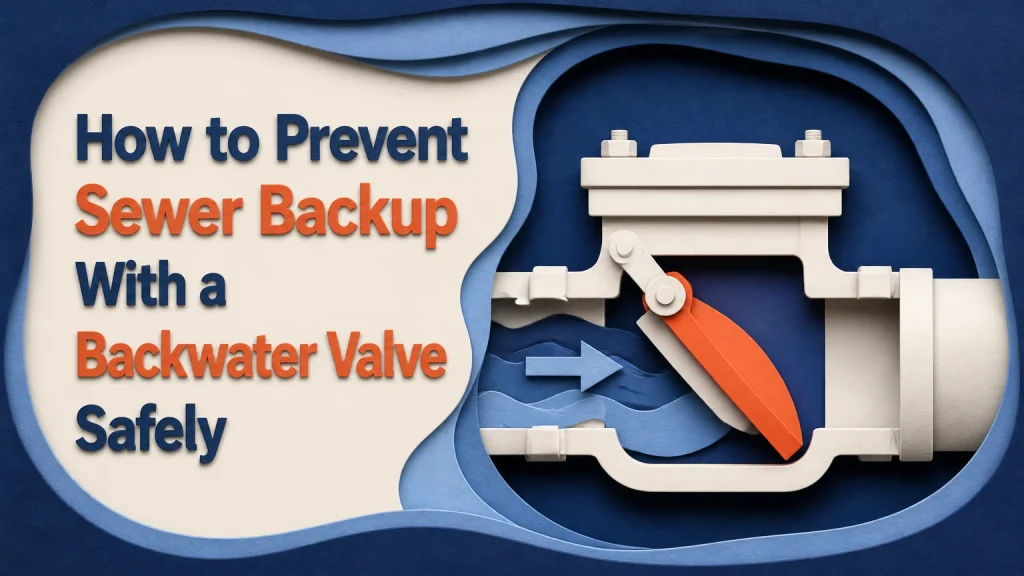 how to prevent sewer backup with a backwater valve