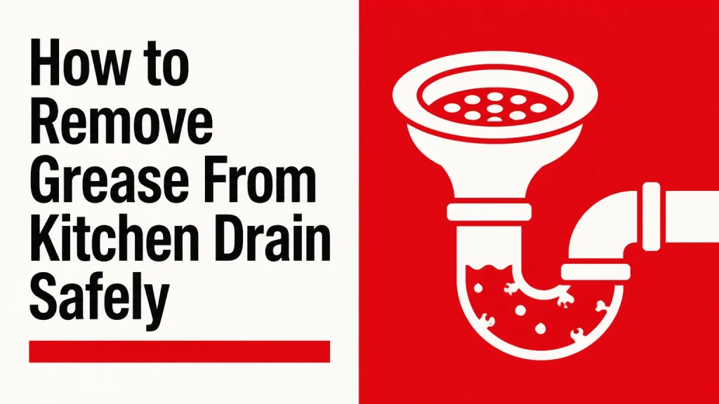 how to remove grease from kitchen drain