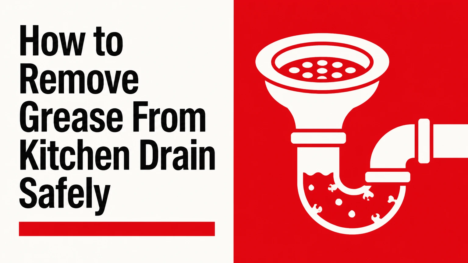 how to remove grease from kitchen drain